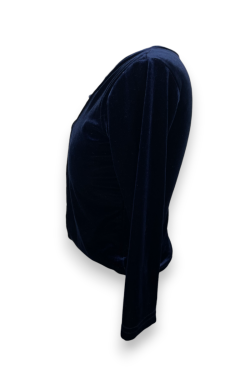 Crop Top long effet velours Vintage, TS