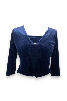 Crop Top long effet velours...