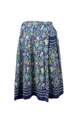 Jupe tablier vintage fleuri, TM
