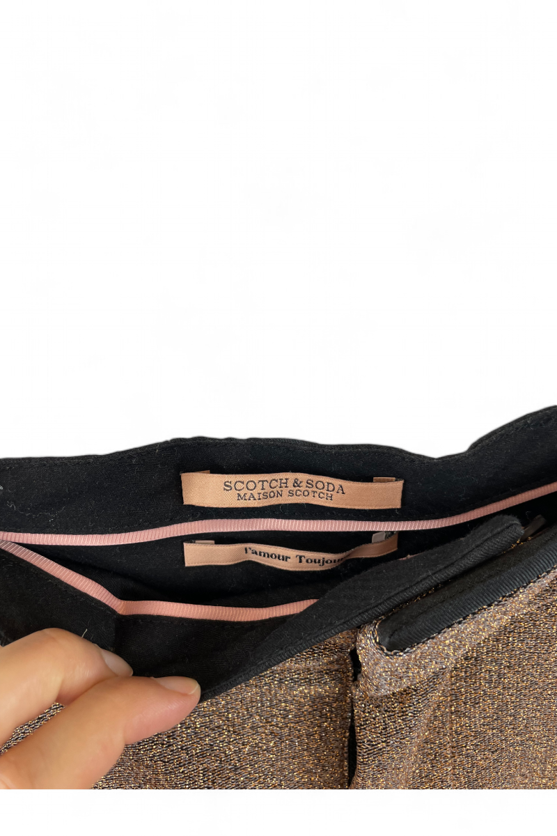 Pantalon large doré Scotch & Soda, TS