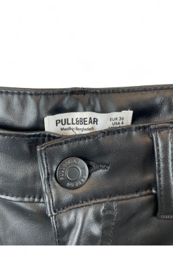 Pantalon large simili cuir, T36