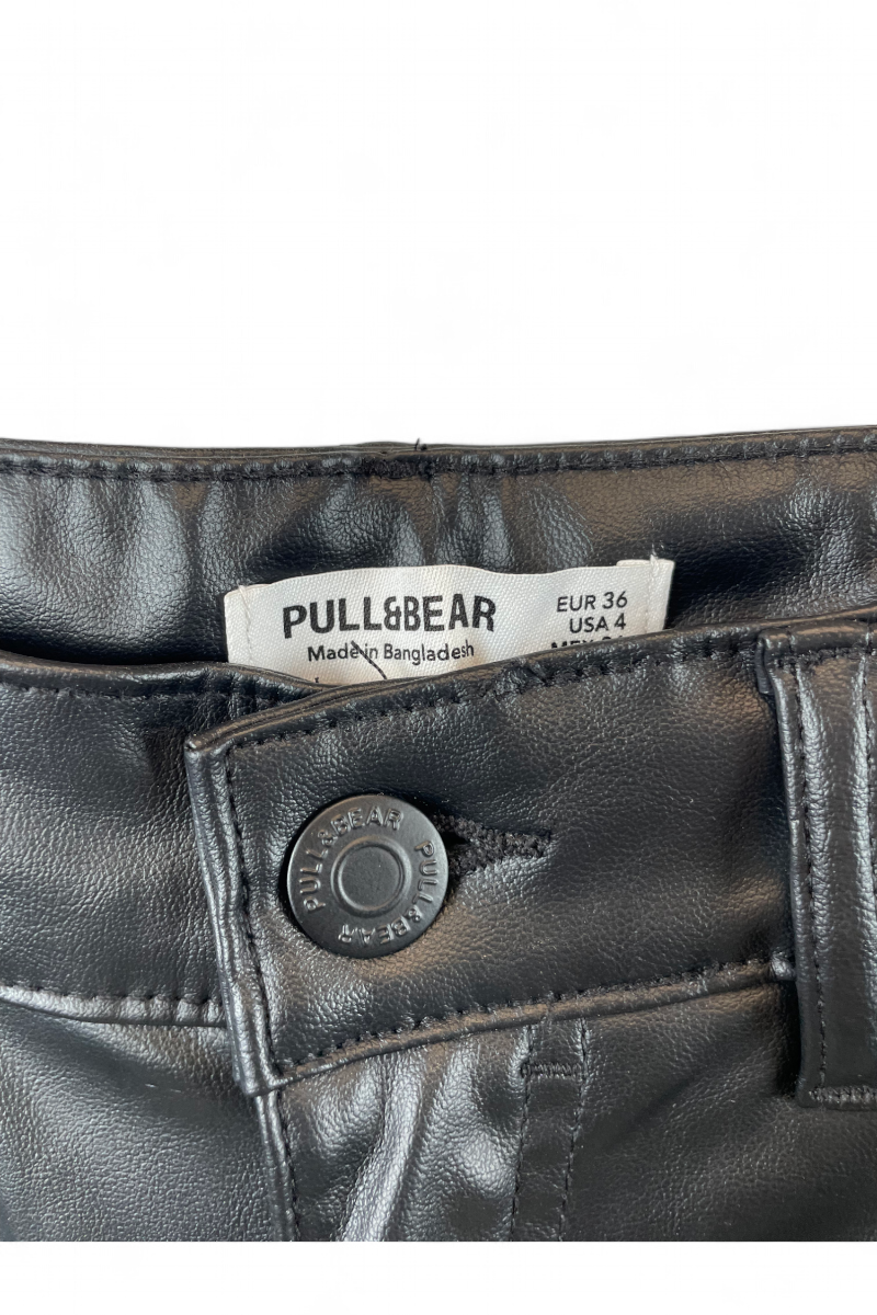 Pantalon large simili cuir, T36