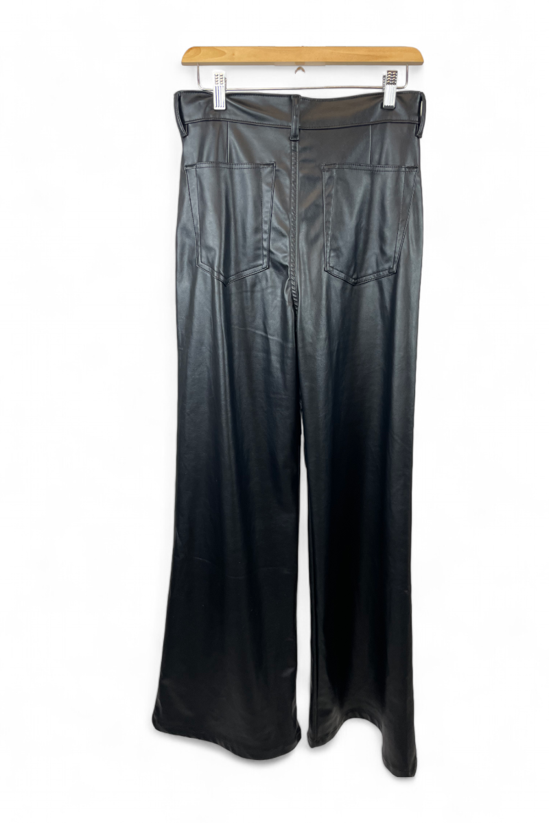 Pantalon large simili cuir, T36