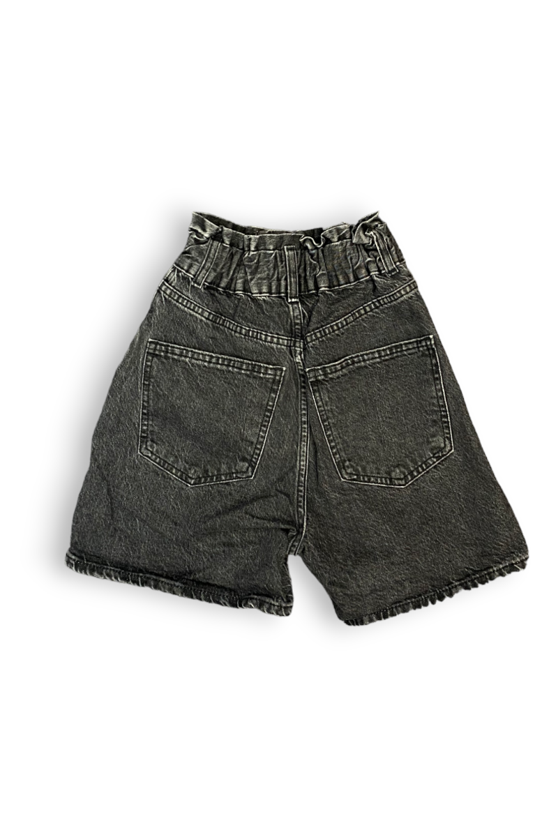 Mini short jean taille haute, T32