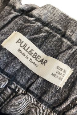 Mini short jean taille haute, T32