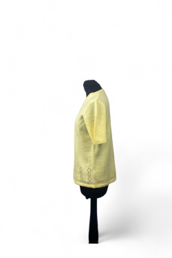 Pull manches courtes brodés vintage, TS/M