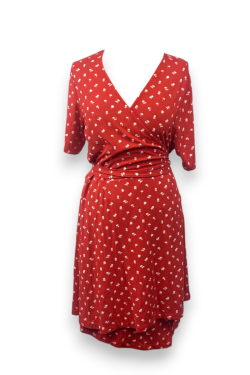 Robe croisée rouge TXL