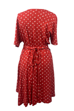 Robe croisée rouge TXL