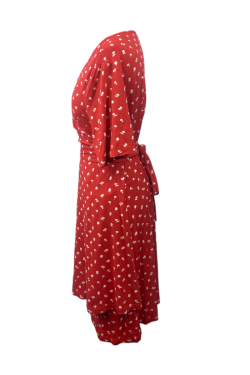 Robe croisée rouge TXL