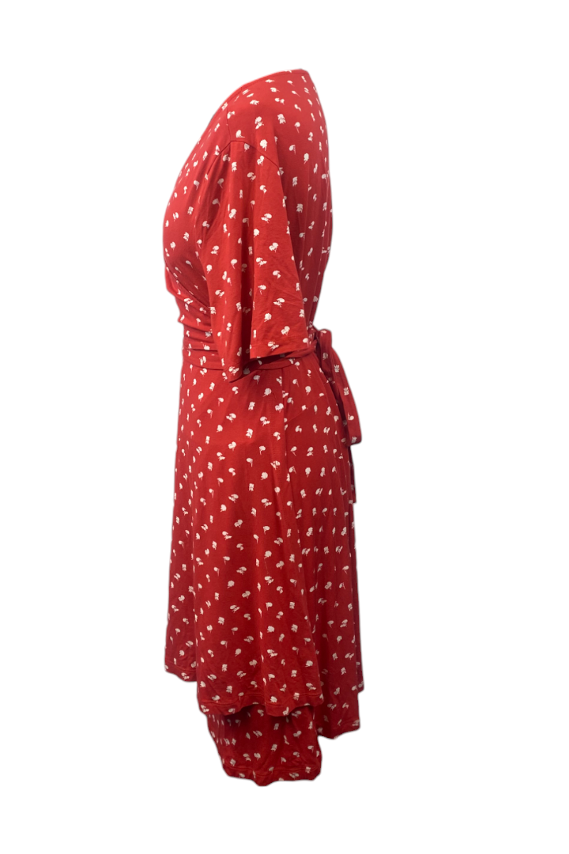Robe croisée rouge TXL