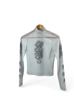 Top long effet tatouage, TXS