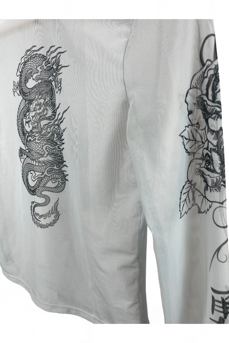 Top long effet tatouage, TXS