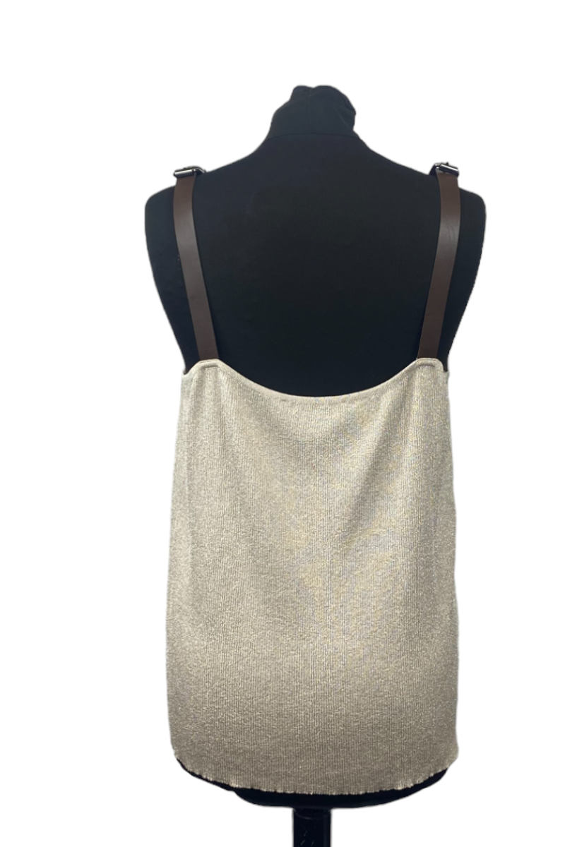 Top bretelles Bleu d'Azur, T48