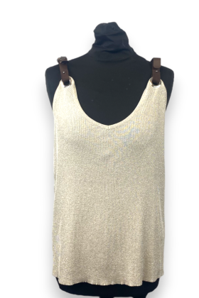 Top bretelles Bleu d'Azur, T48