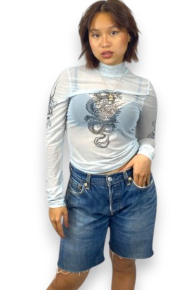 Top long effet tatouage, TXS