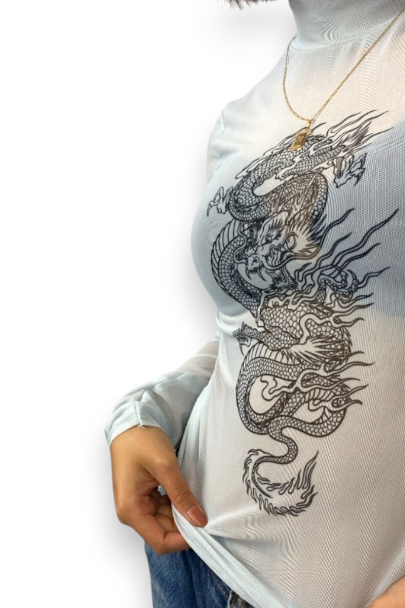 Top long effet tatouage, TXS