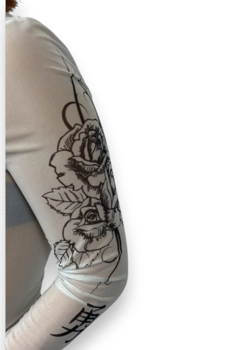 Top long effet tatouage, TXS