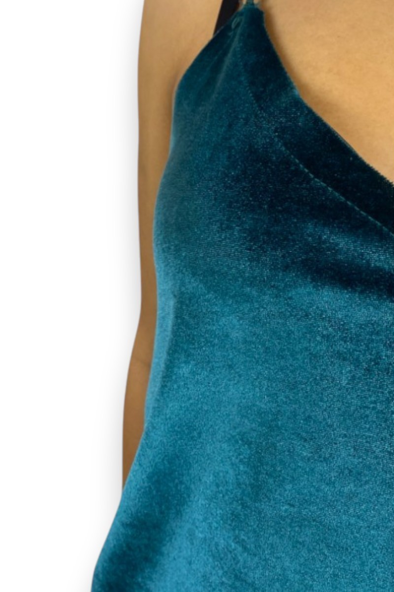 Top fines bretelles velours, TS