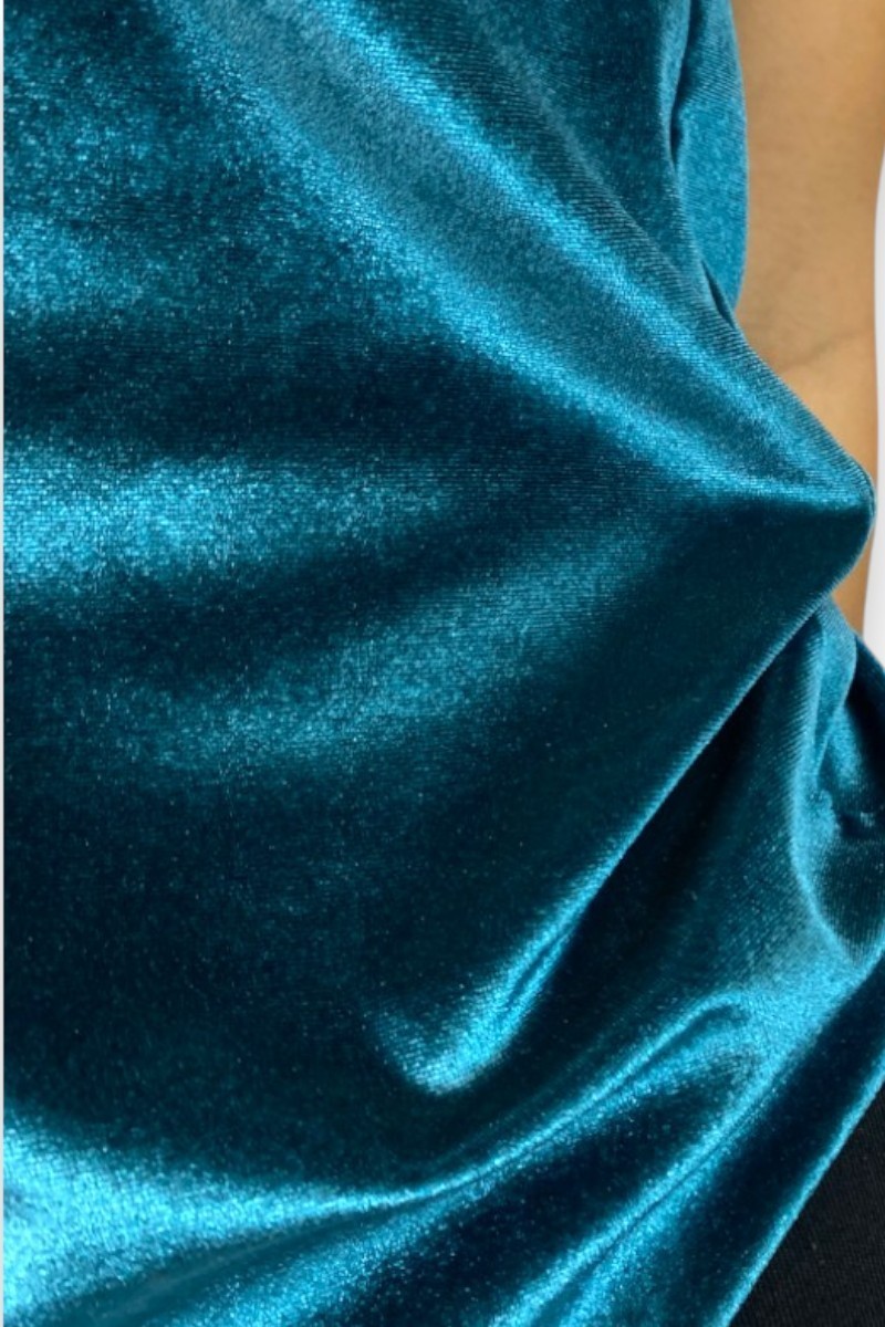 Top fines bretelles velours, TS