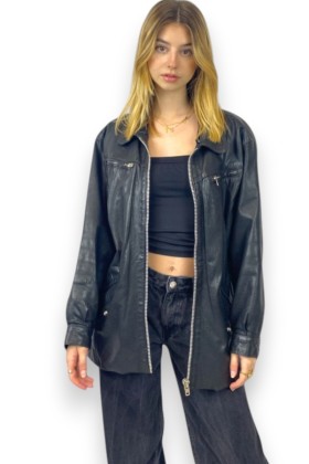 Veste cuir vintage, TM