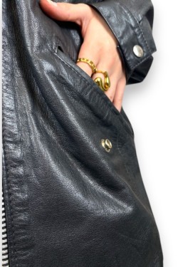 Veste cuir vintage, TM