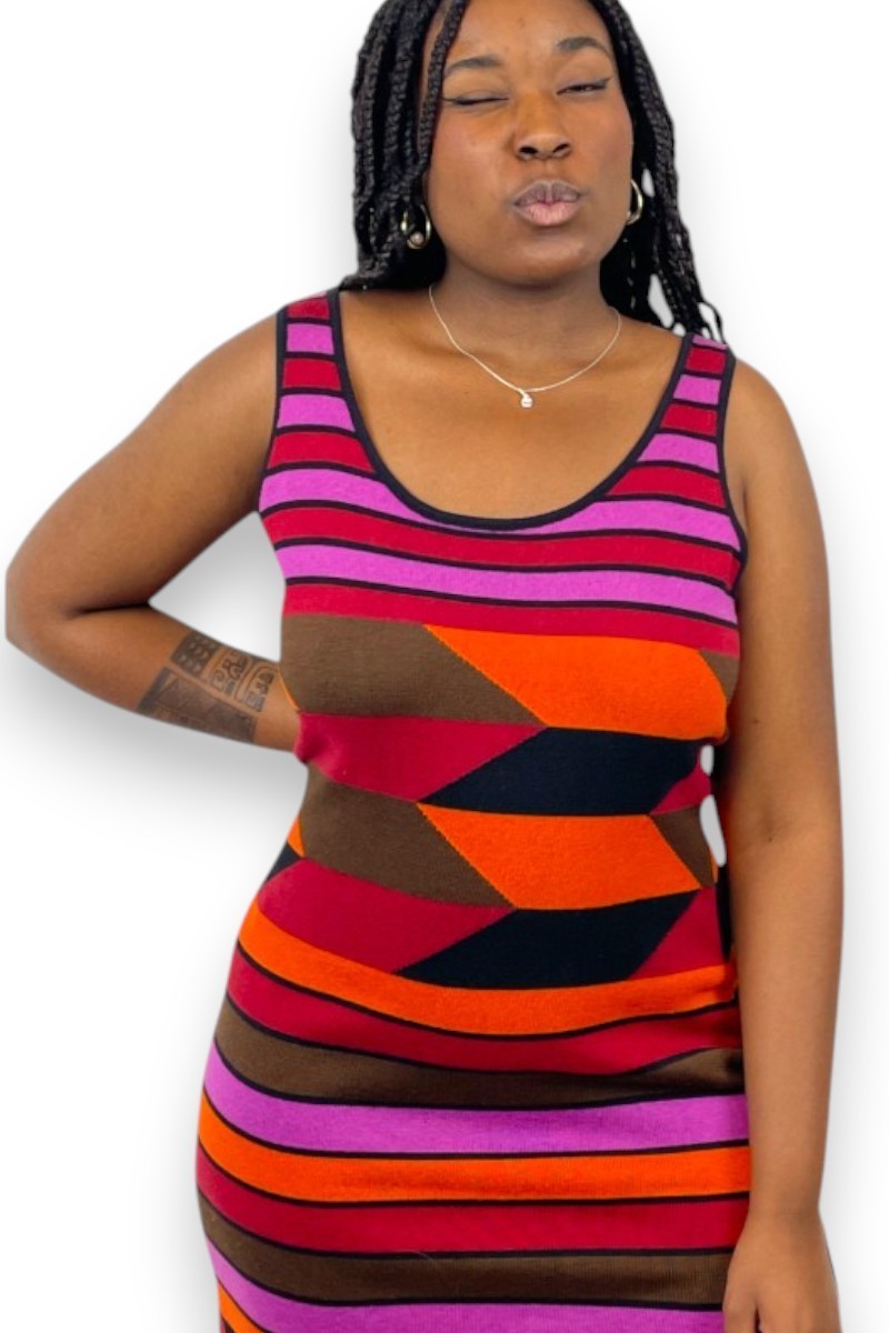 Robe géométrique Alain Manoukian, TL