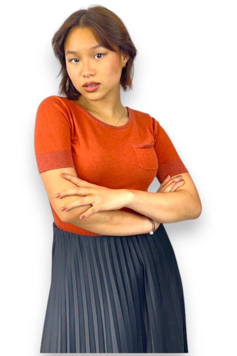 Jupe plissée Zara, TS