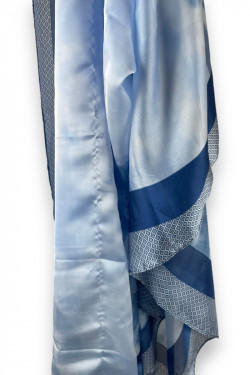 Foulard satiné "Bleu Céleste"