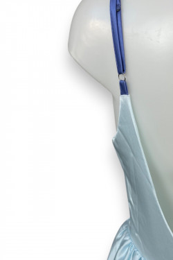 Robe satinée dégradée "Blue Sunset" – Élégance aérienne