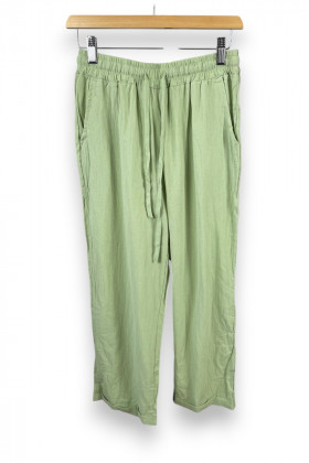 Pantalon fluide vert sauge...
