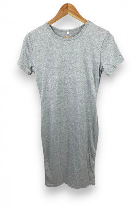 Robe tee-shirt grise –...