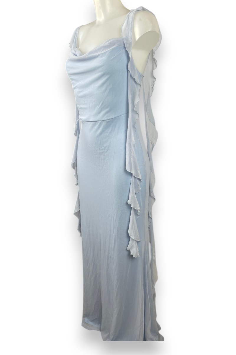 Robe longue bleu ciel CIDER – Élégance romantique