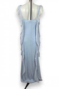 Robe longue bleu ciel CIDER – Élégance romantique