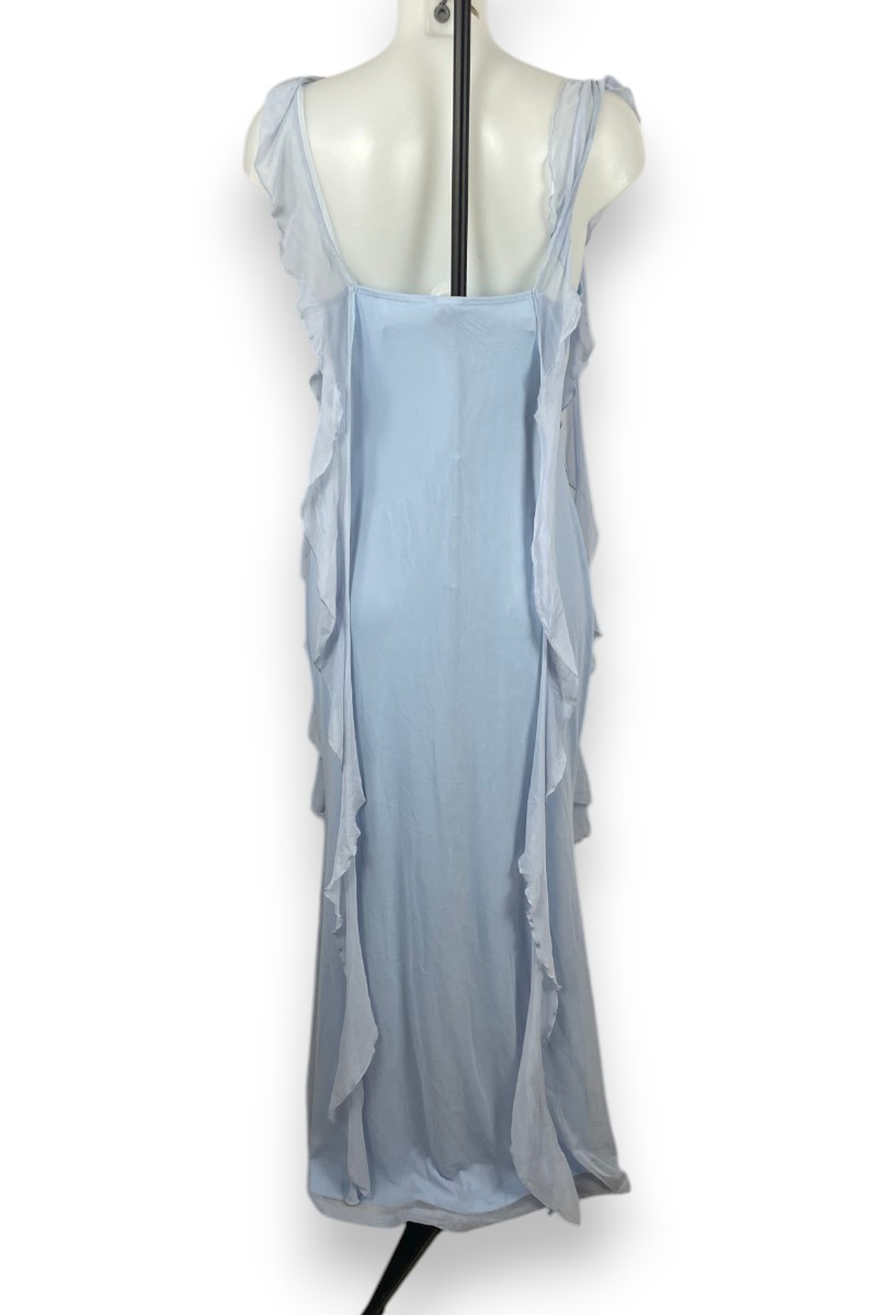 Robe longue bleu ciel CIDER – Élégance romantique