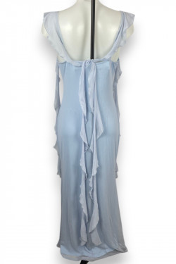 Robe longue bleu ciel CIDER – Élégance romantique