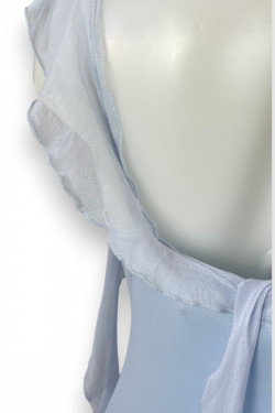 Robe longue bleu ciel CIDER – Élégance romantique
