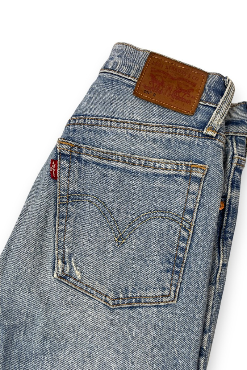 Jean Levi’s 501® Original – Délavé vintage et effiloché