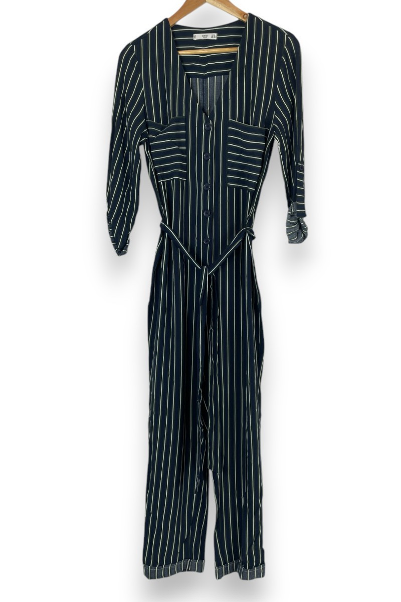 Combinaison rayée MANGO Casual – Élégance fluide et esprit chic