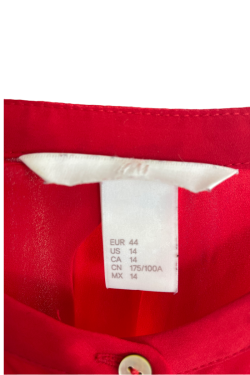 Chemisier rouge H&M, T44