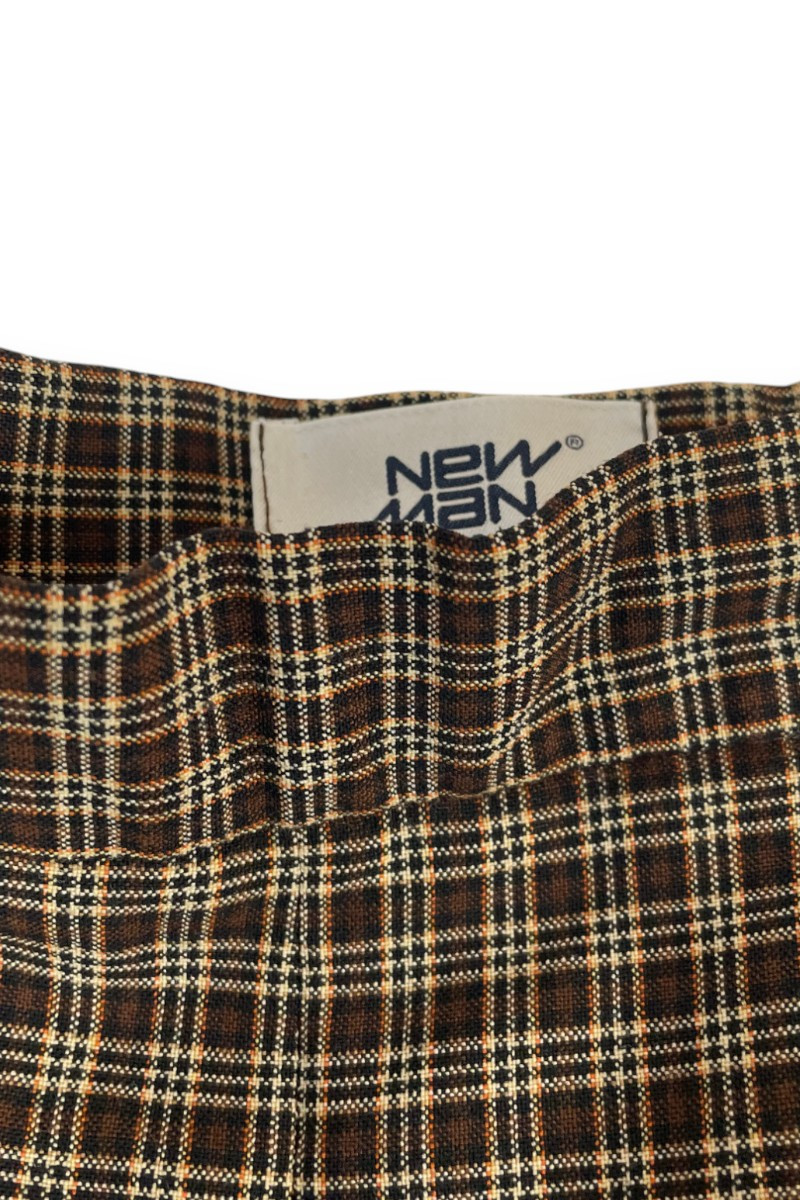 Pantalon à carreaux NEW MAN – Style rétro chic