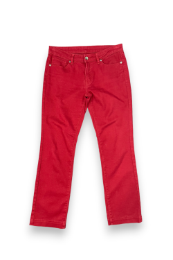 Pantalon rouge coupe droite Uniqlo, T36/38
