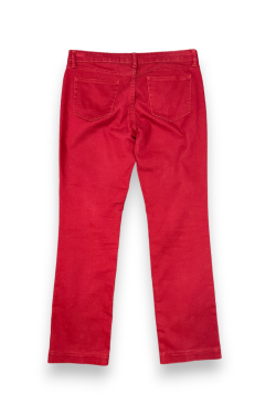 Pantalon rouge coupe droite Uniqlo, T36/38