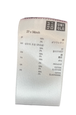 Pantalon rouge coupe droite Uniqlo, T36/38