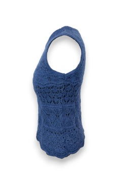 Pull sans manches tricoté, TS