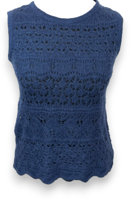 Pull sans manches tricoté, TS