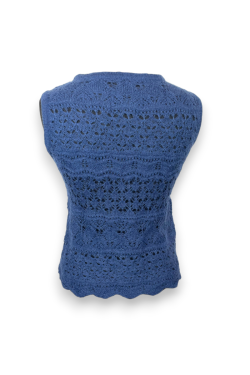 Pull sans manches tricoté, TS