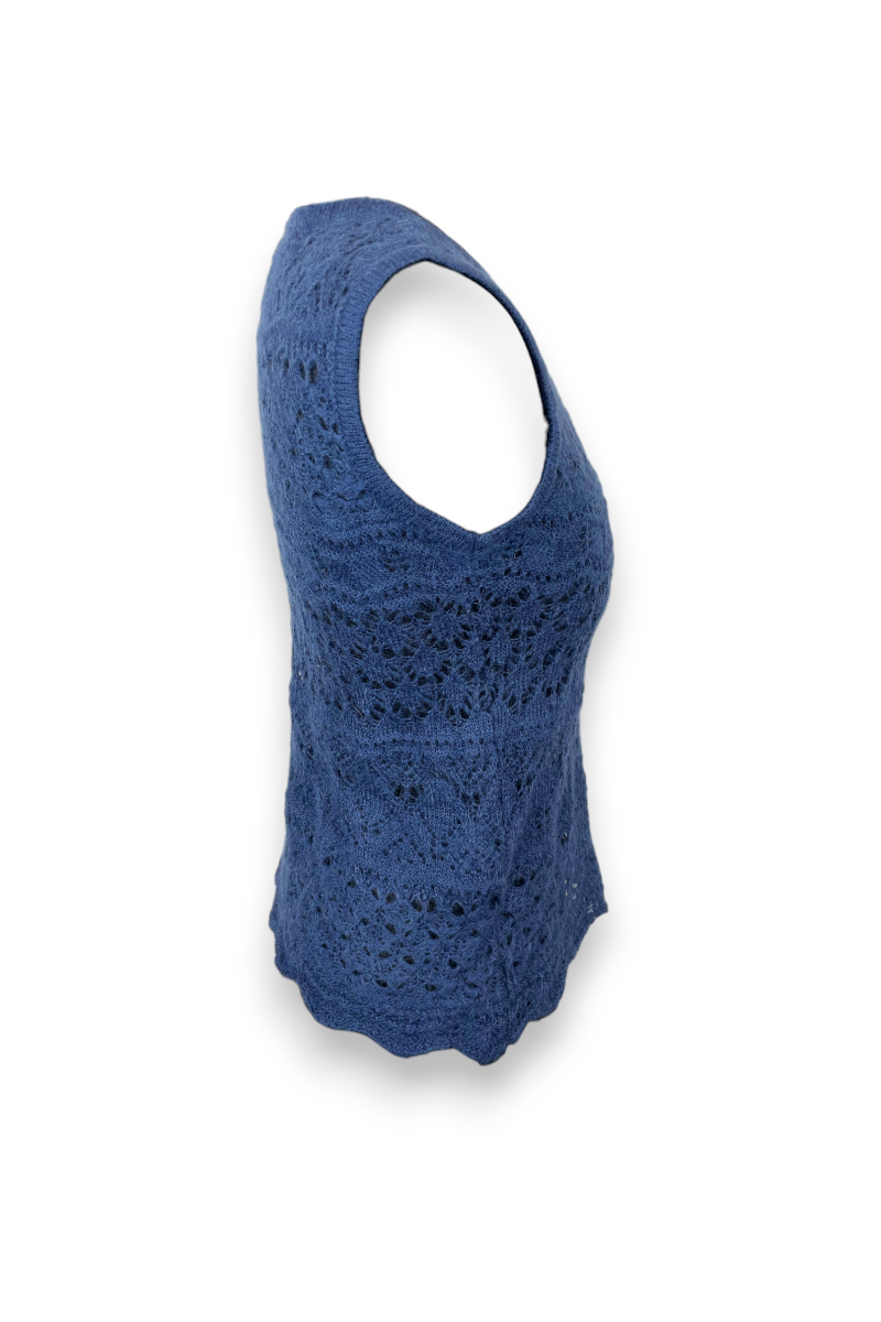 Pull sans manches tricoté, TS