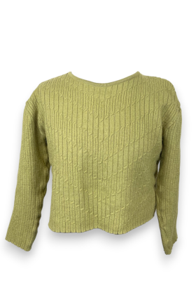 Pull crop top vert Celaïa,...