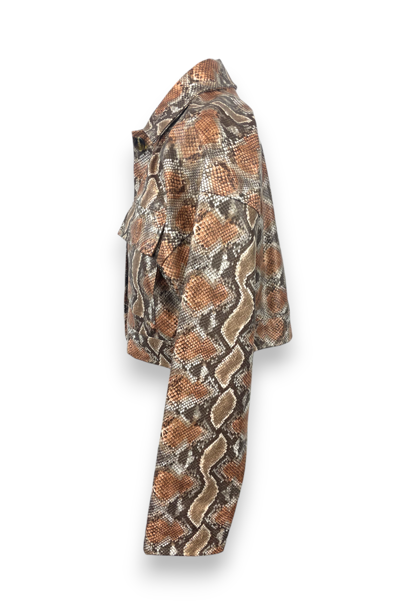 Veste crop top serpent, Made In Italy, T36