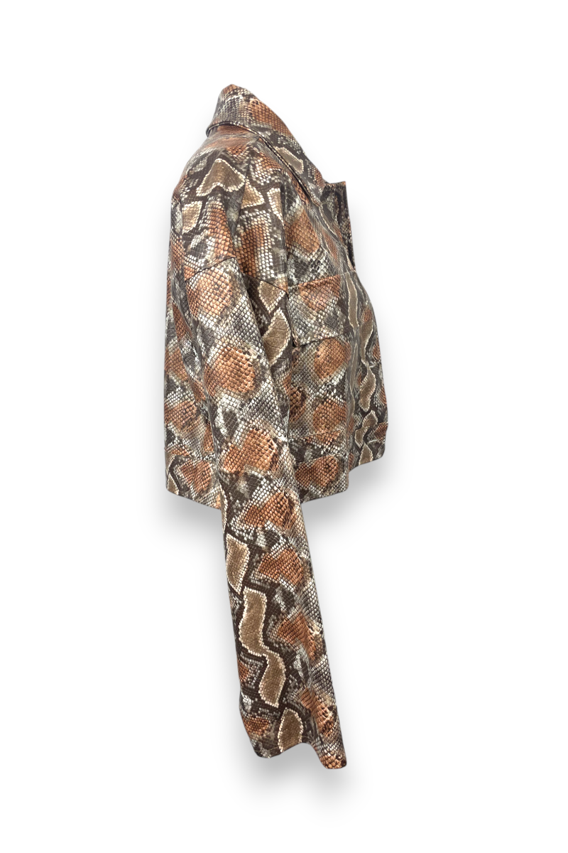 Veste crop top serpent, Made In Italy, T36